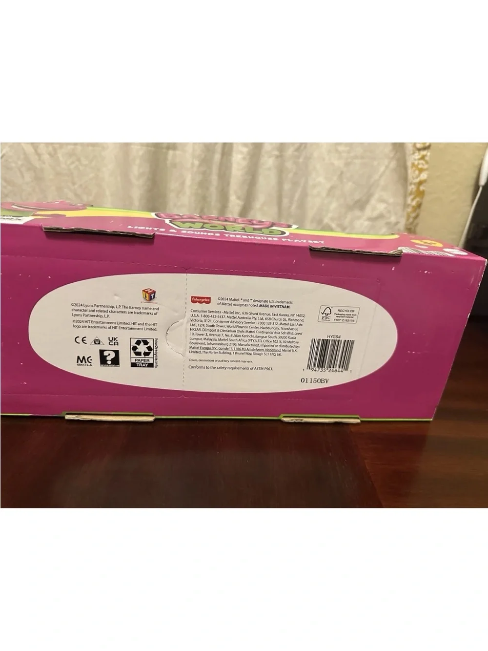Fisher-Price Barney's World Lights &Sounds Treehouse Playset with Figures Mattel